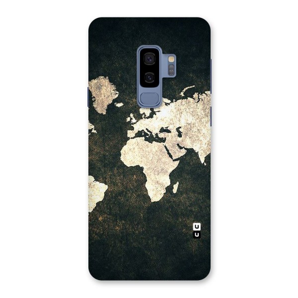 Green Gold Map Design Back Case for Galaxy S9 Plus