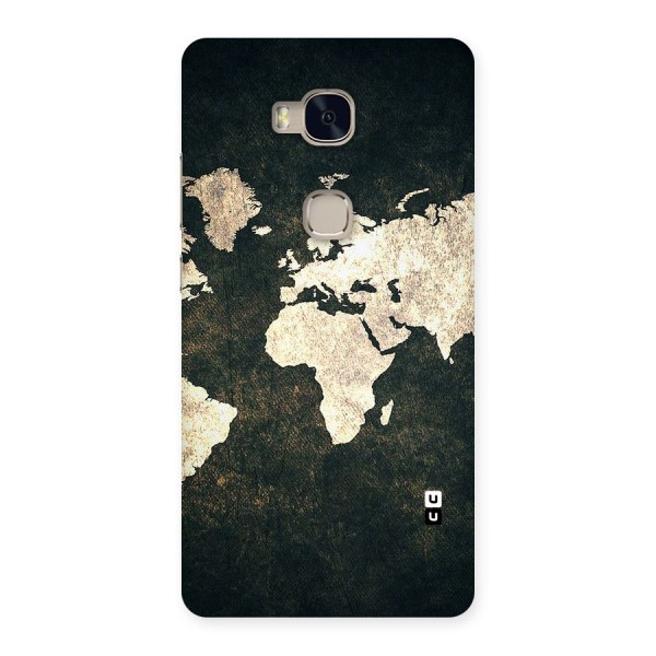 Green Gold Map Design Back Case for Huawei Honor 5X