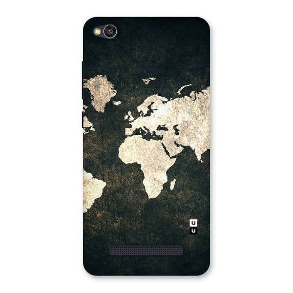Green Gold Map Design Back Case for Redmi 4A