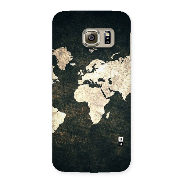 Green Gold Map Design Back Case for Samsung Galaxy S6 Edge