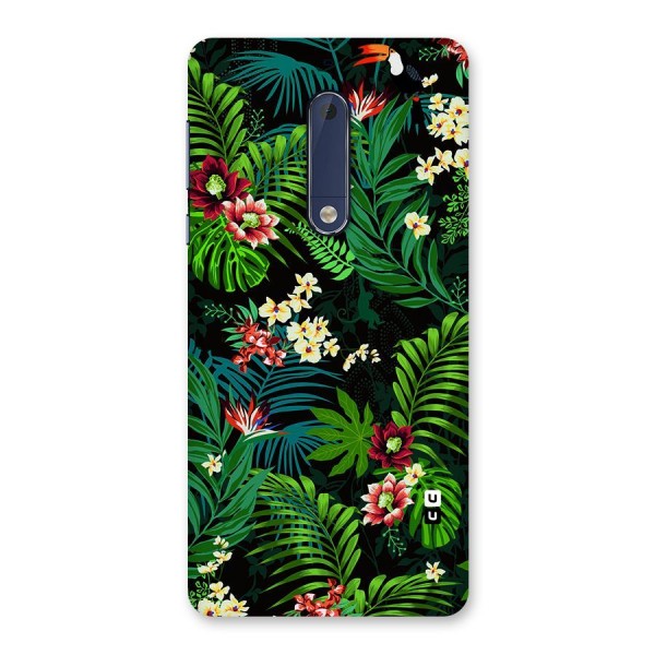 Green Leaf Design Back Case for Nokia 5