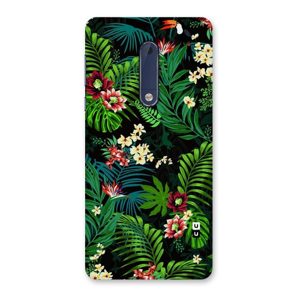 Green Leaf Design Back Case for Nokia 5