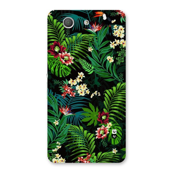 Green Leaf Design Back Case for Xperia Z3 Compact
