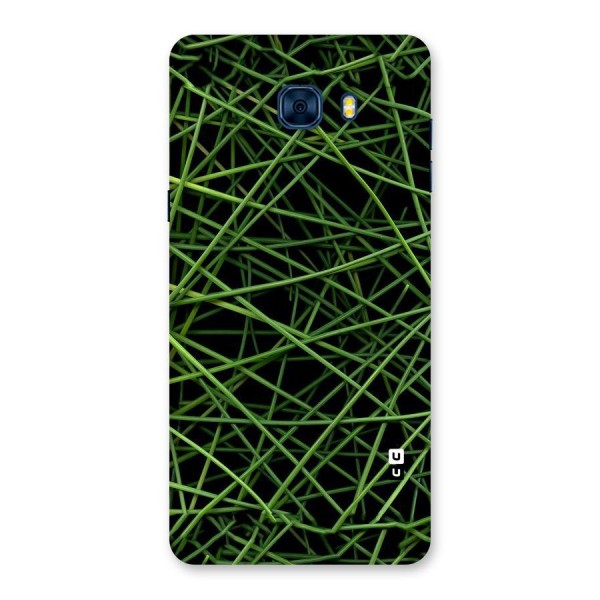 Green Lines Back Case for Galaxy C7 Pro