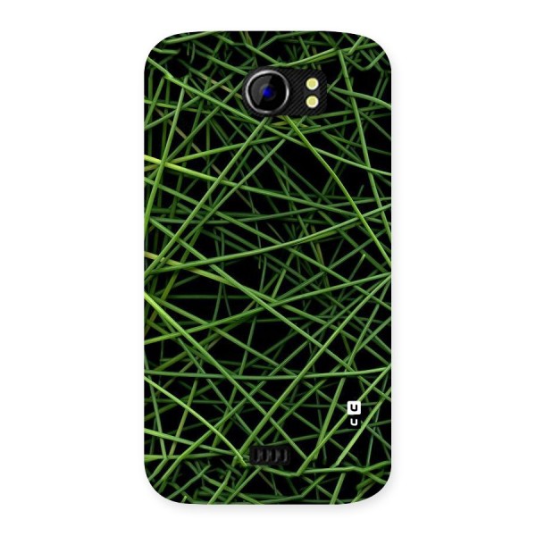 Green Lines Back Case for Micromax Canvas 2 A110