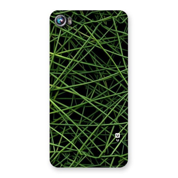 Green Lines Back Case for Micromax Canvas Fire 4 A107