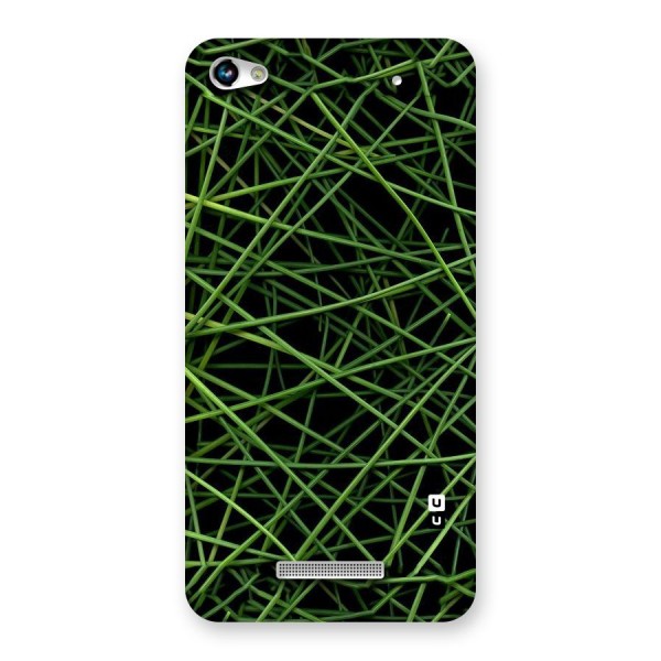Green Lines Back Case for Micromax Hue 2