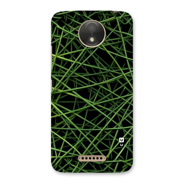 Green Lines Back Case for Moto C Plus