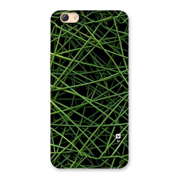 Green Lines Back Case for Oppo F3 Plus