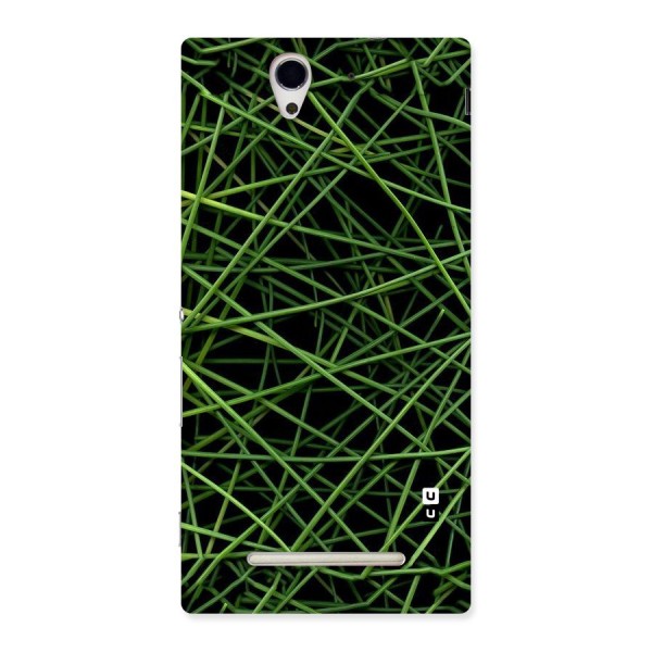 Green Lines Back Case for Sony Xperia C3