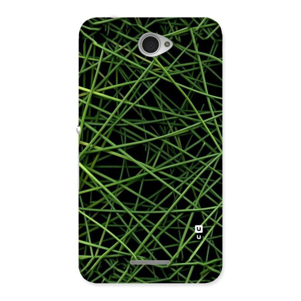 Green Lines Back Case for Sony Xperia E4
