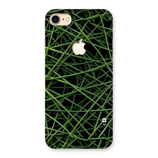 Green Lines Back Case for iPhone 7 Apple Cut
