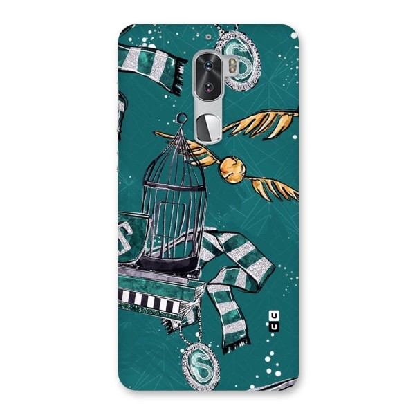 Green Scarf Back Case for Coolpad Cool 1