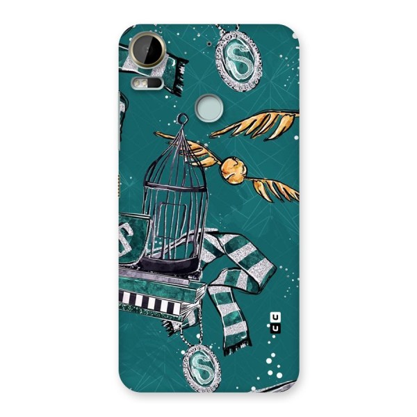 Green Scarf Back Case for Desire 10 Pro