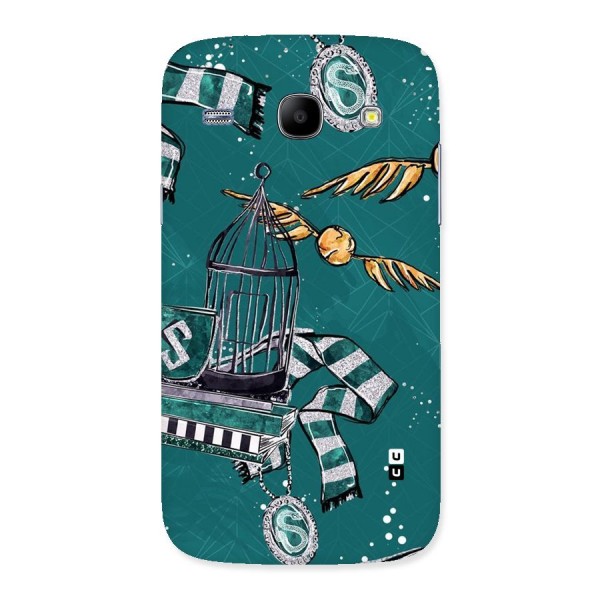 Green Scarf Back Case for Galaxy Core