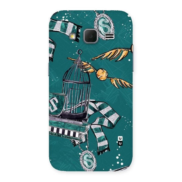 Green Scarf Back Case for Galaxy Core Prime