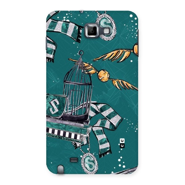 Green Scarf Back Case for Galaxy Note