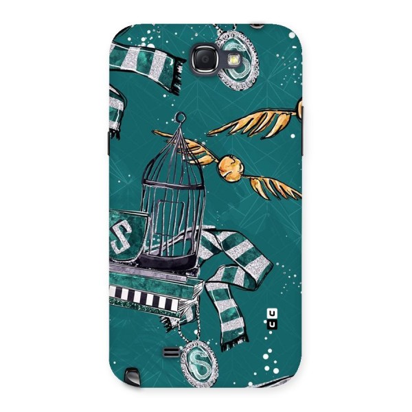 Green Scarf Back Case for Galaxy Note 2