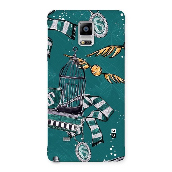 Green Scarf Back Case for Galaxy Note 4