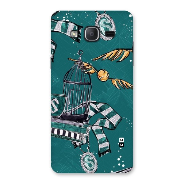 Green Scarf Back Case for Galaxy On7 2015