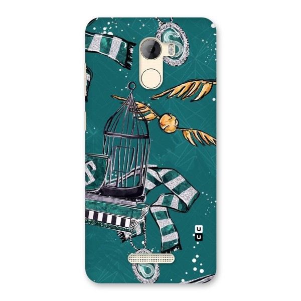 Green Scarf Back Case for Gionee A1 LIte