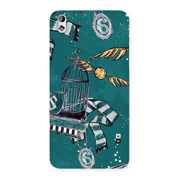 Green Scarf Back Case for HTC Desire 816g