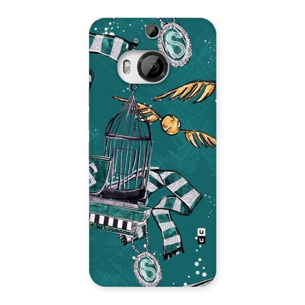 Green Scarf Back Case for HTC One M9 Plus