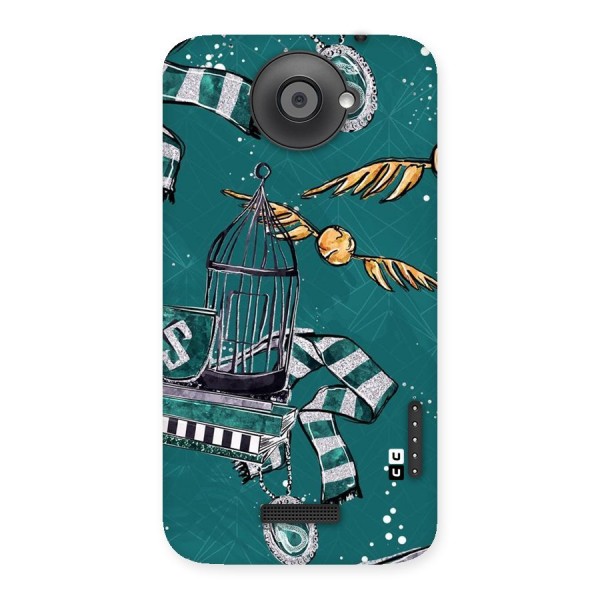 Green Scarf Back Case for HTC One X
