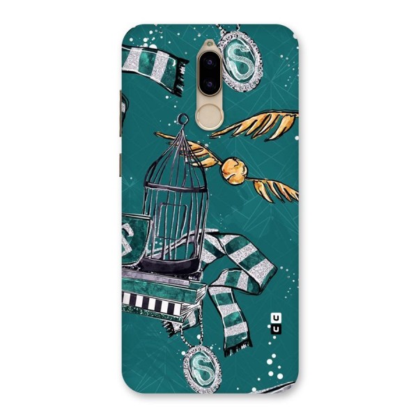 Green Scarf Back Case for Honor 9i