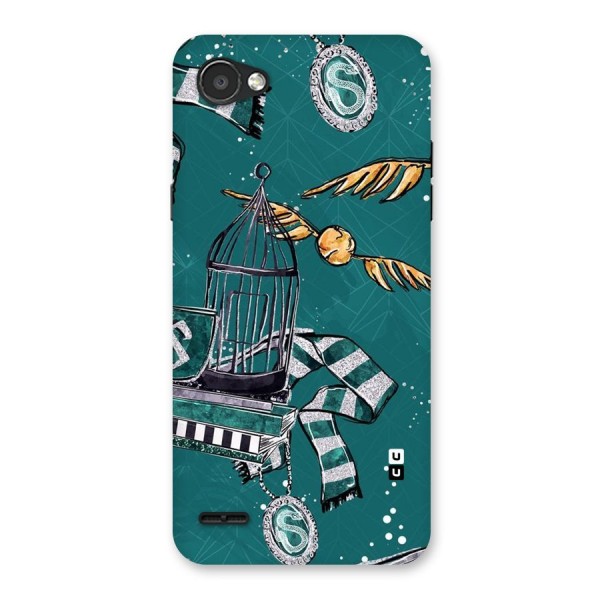 Green Scarf Back Case for LG Q6