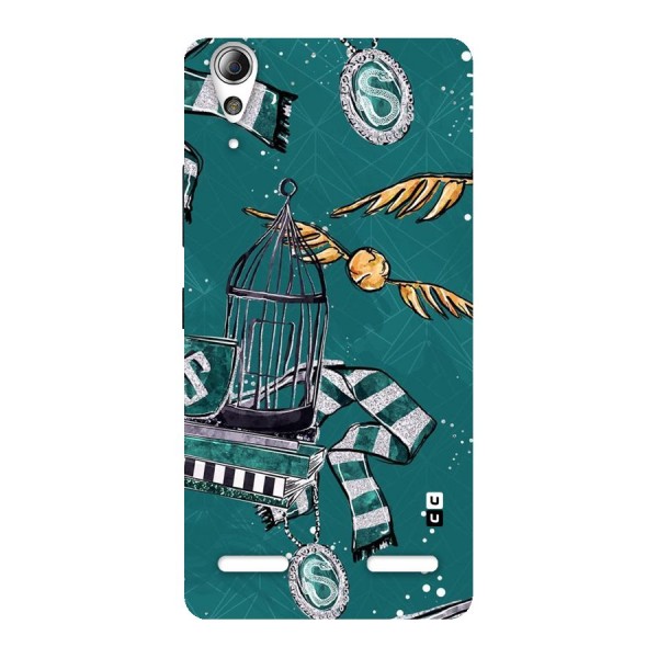 Green Scarf Back Case for Lenovo A6000 Plus