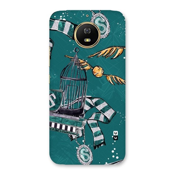 Green Scarf Back Case for Moto G5s