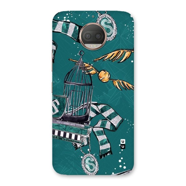 Green Scarf Back Case for Moto G5s Plus