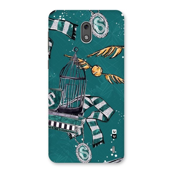 Green Scarf Back Case for Nokia 2