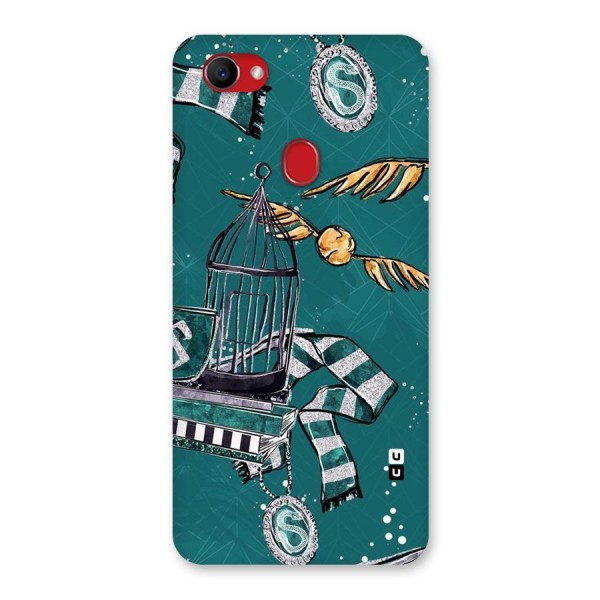 Green Scarf Back Case for Oppo F7