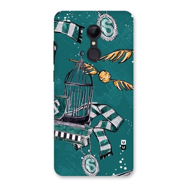 Green Scarf Back Case for Redmi 5