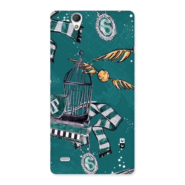 Green Scarf Back Case for Sony Xperia C4