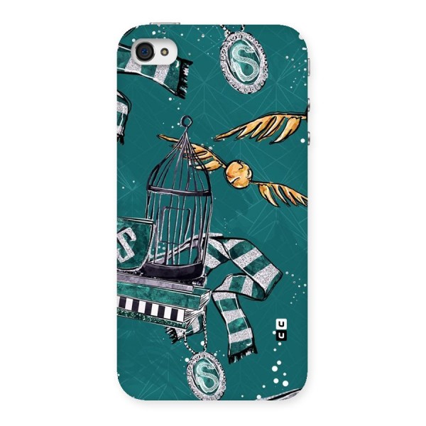 Green Scarf Back Case for iPhone 4 4s