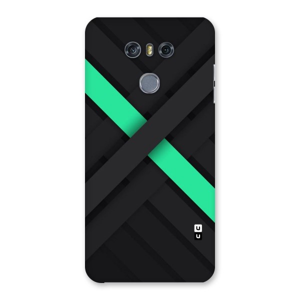 Green Stripe Diagonal Back Case for LG G6