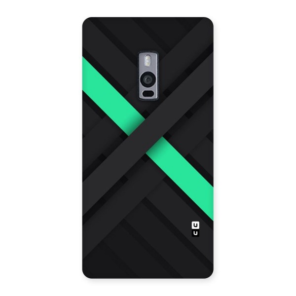 Green Stripe Diagonal Back Case for OnePlus Two
