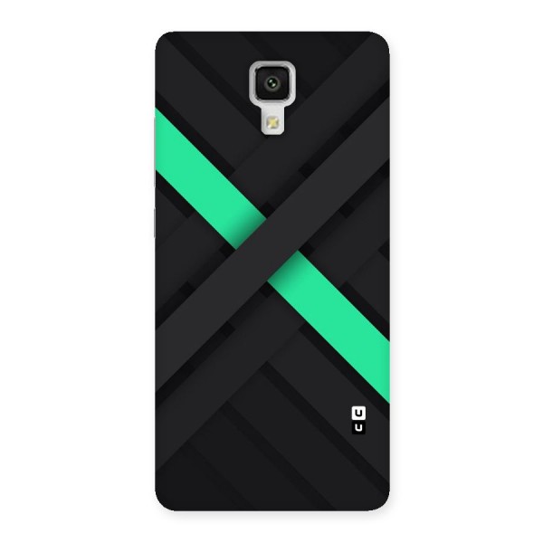 Green Stripe Diagonal Back Case for Xiaomi Mi 4