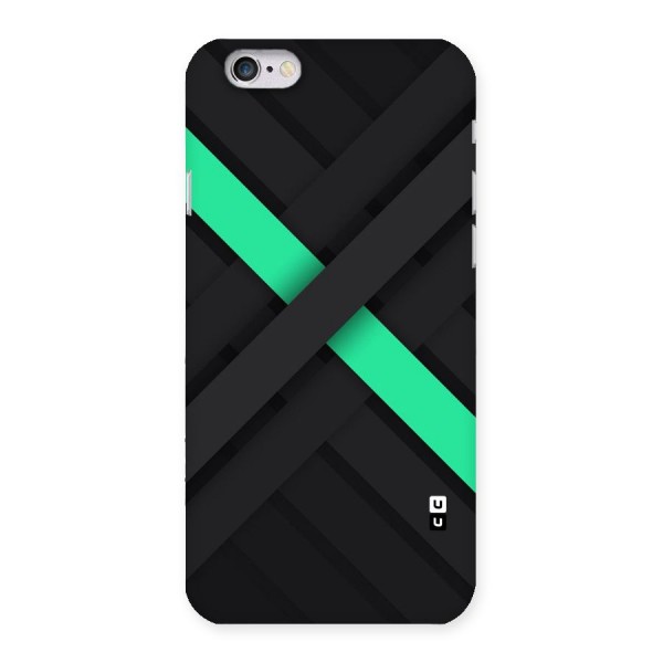 Green Stripe Diagonal Back Case for iPhone 6 6S