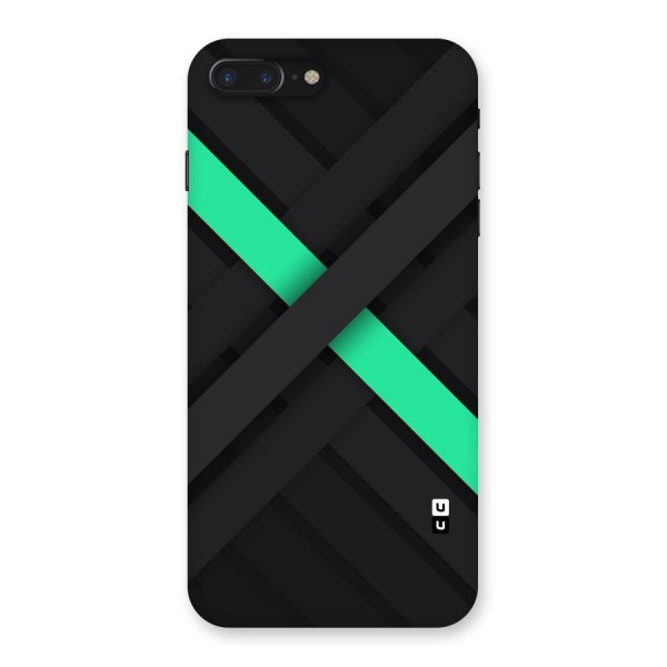 Green Stripe Diagonal Back Case for iPhone 7 Plus