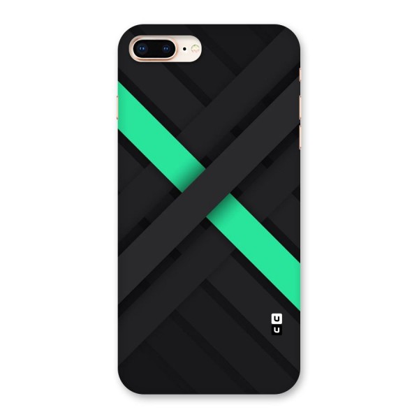 Green Stripe Diagonal Back Case for iPhone 8 Plus