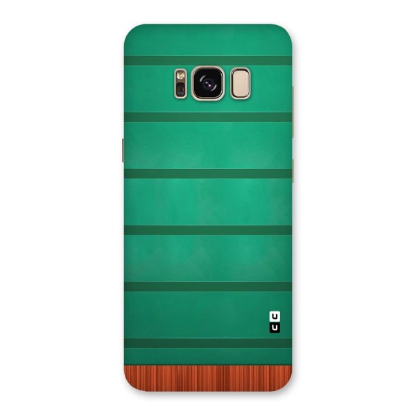 Green Wood Stripes Back Case for Galaxy S8