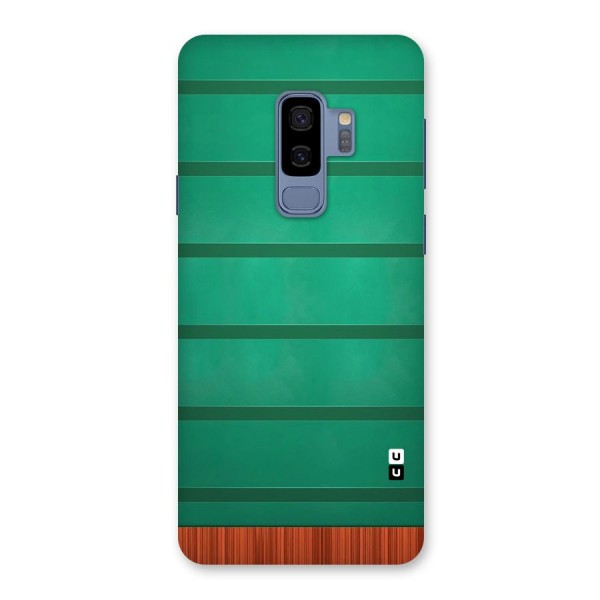 Green Wood Stripes Back Case for Galaxy S9 Plus