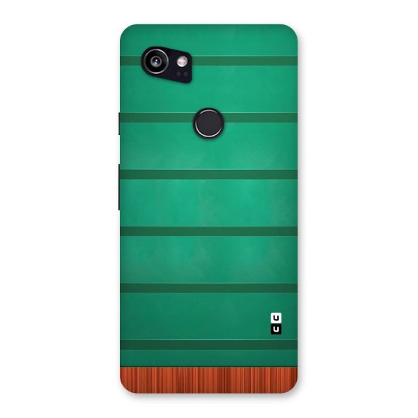 Green Wood Stripes Back Case for Google Pixel 2 XL