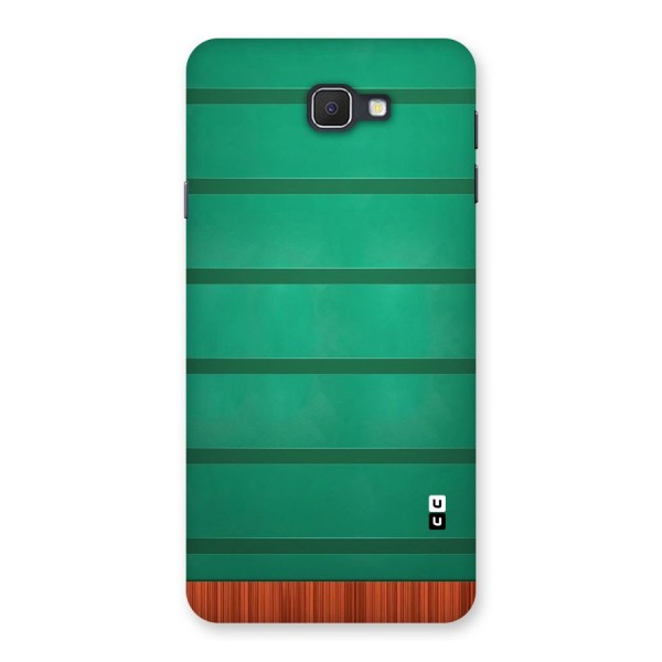 Green Wood Stripes Back Case for Samsung Galaxy J7 Prime
