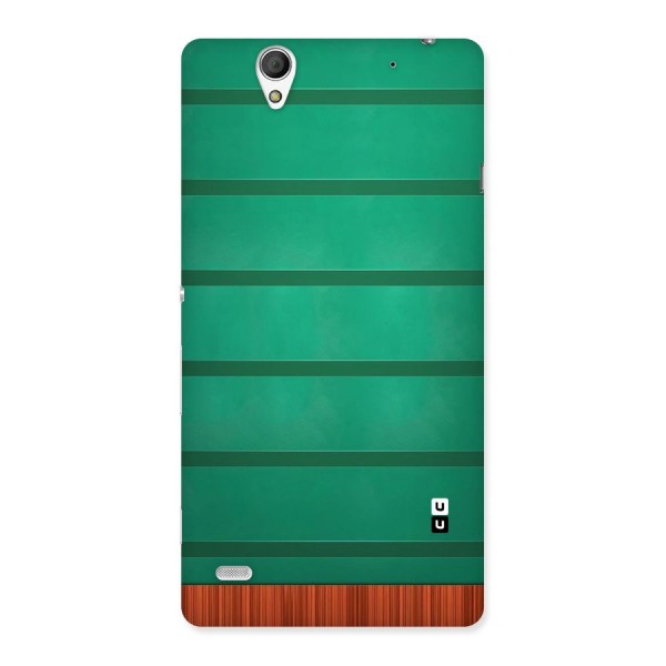 Green Wood Stripes Back Case for Sony Xperia C4