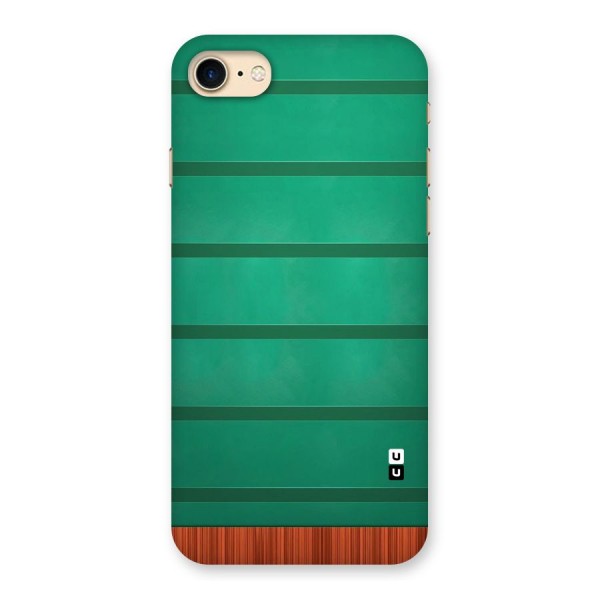 Green Wood Stripes Back Case for iPhone 7
